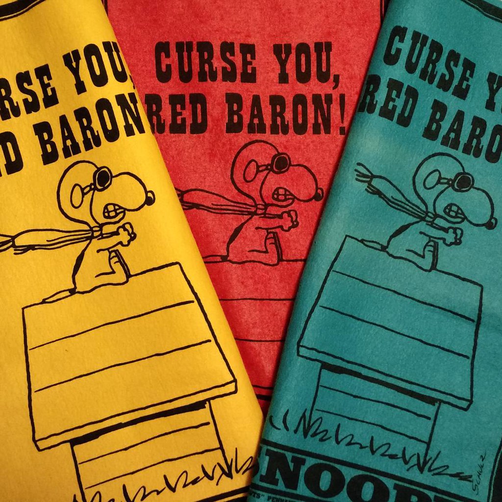 Curse you, Red Baron! snoopy flyingace peanuts collect… Flickr
