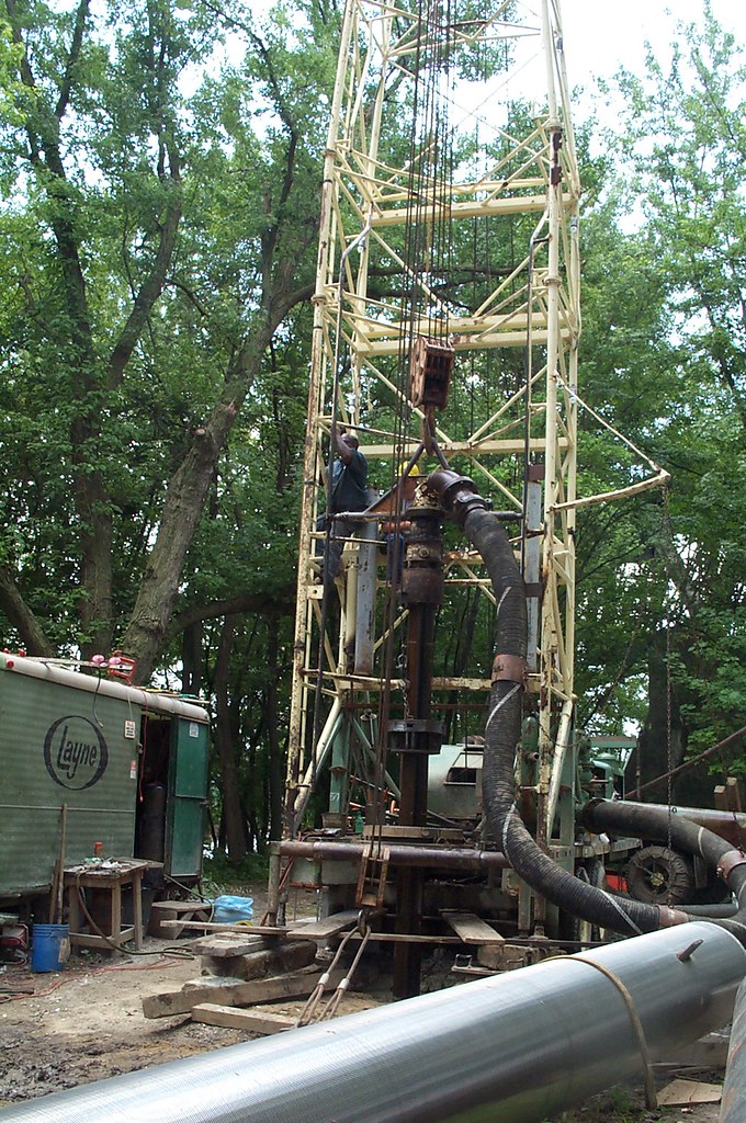 Wellfield 016 Drill rig for drilling shallow well Pam Broviak Flickr