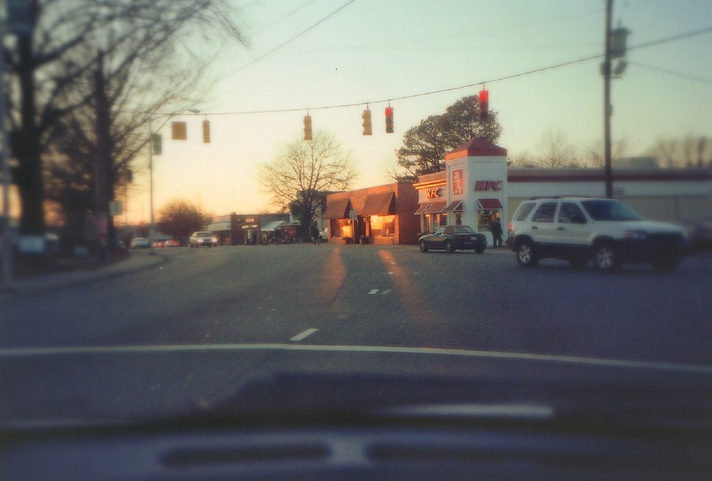 carrborokfc001 A sudden gleam of light on a cold winter'… Flickr