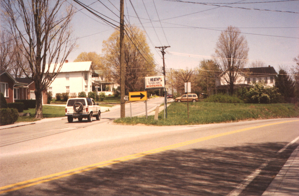 Highway 20 in Athens, WV, 1992 A street scene in Athens, W… Flickr
