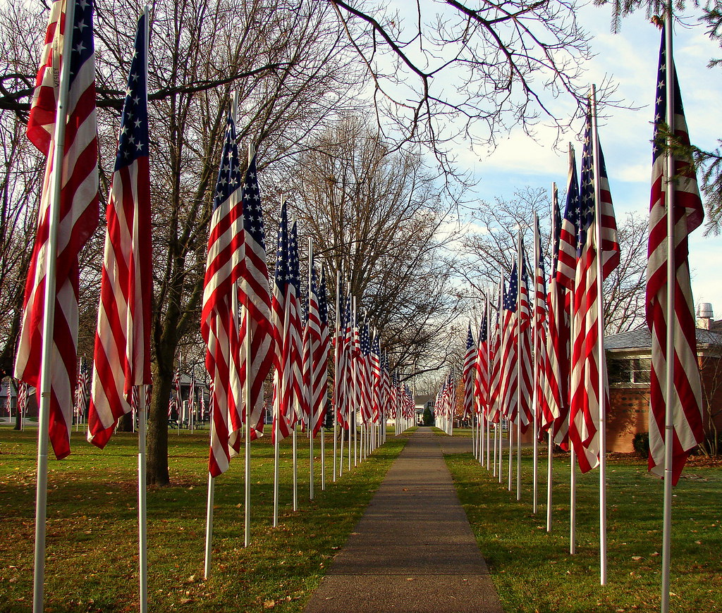 Veterans Day Aisle of Flags Geneseo Illinois GoddessOfRocks Flickr