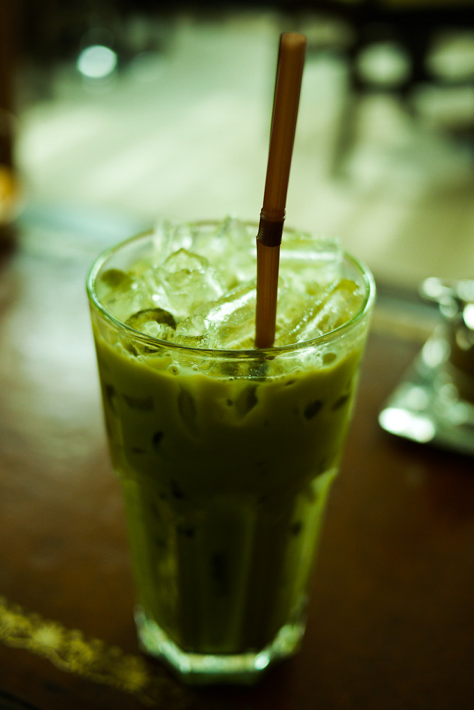 Green Tea Latte ชาเชียวใส่นม Iced Macha Latte ) Thé