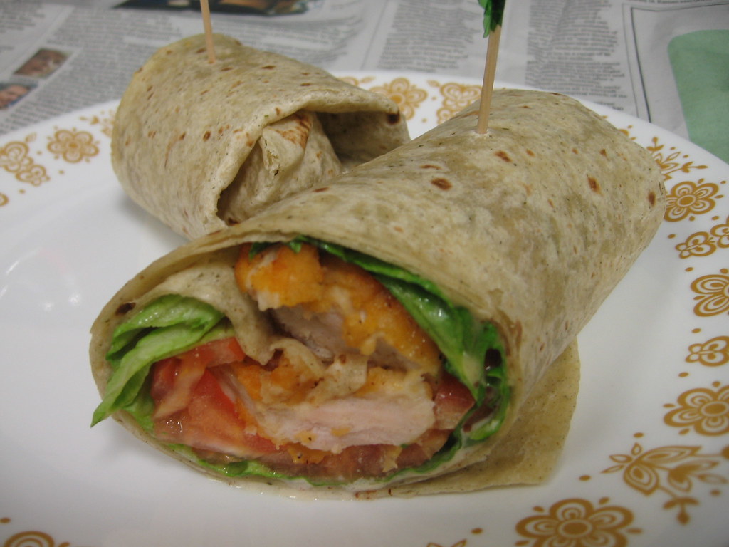 Honey mustard crispy chicken wrap From Tunxis Community Co… Flickr