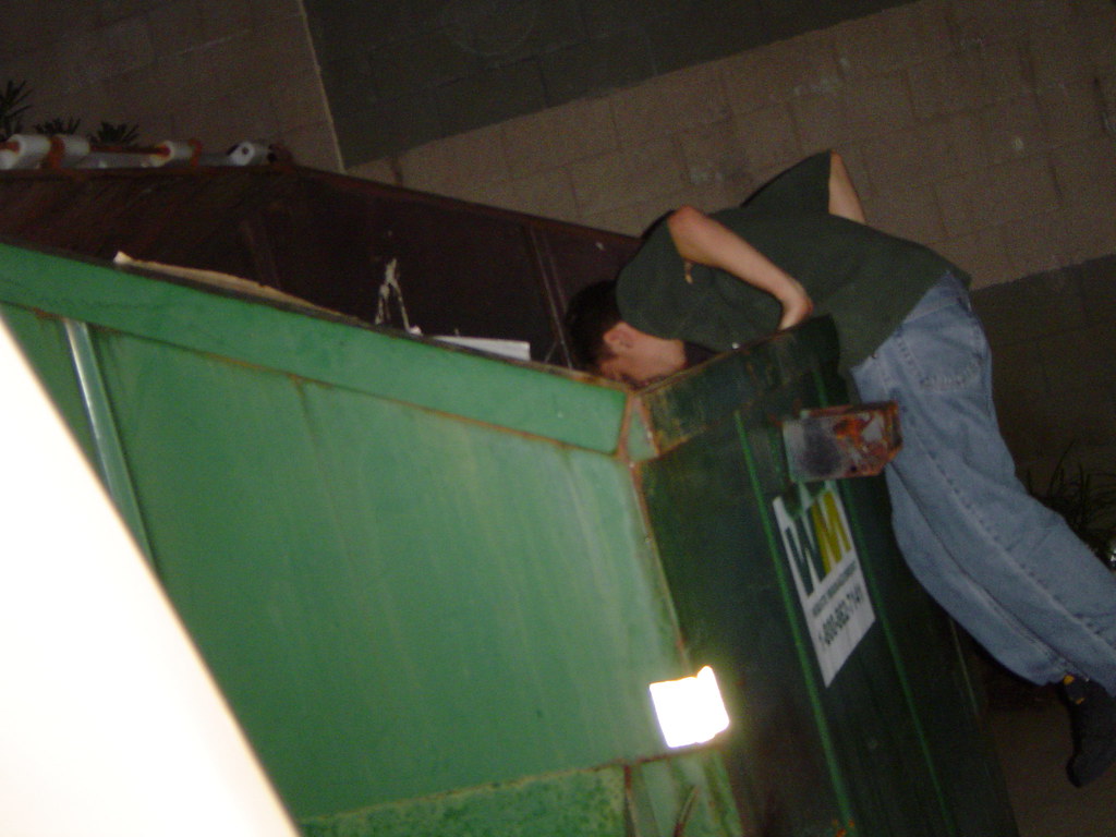 joe jumps in trash otild3 Flickr