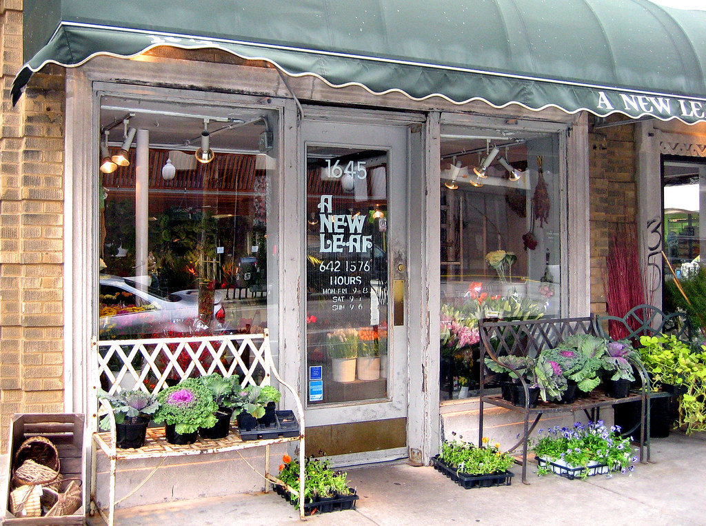 Storefront New Leaf Storefront of A New Leaf flower shop o… Flickr