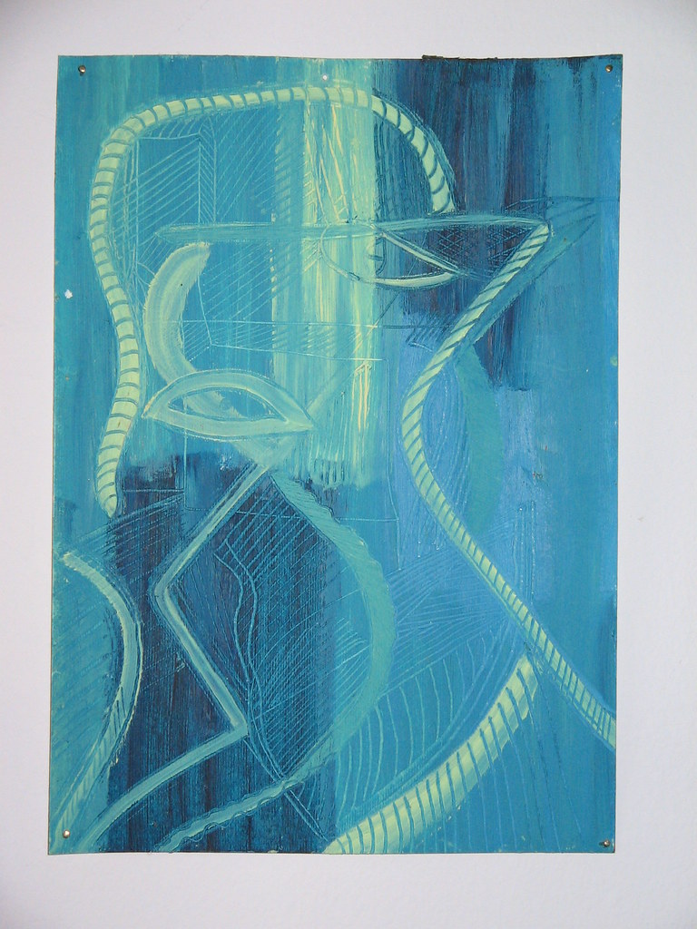 Bird Oil pastels, oil paint on canvas paper Sylvia Van Nooten Flickr