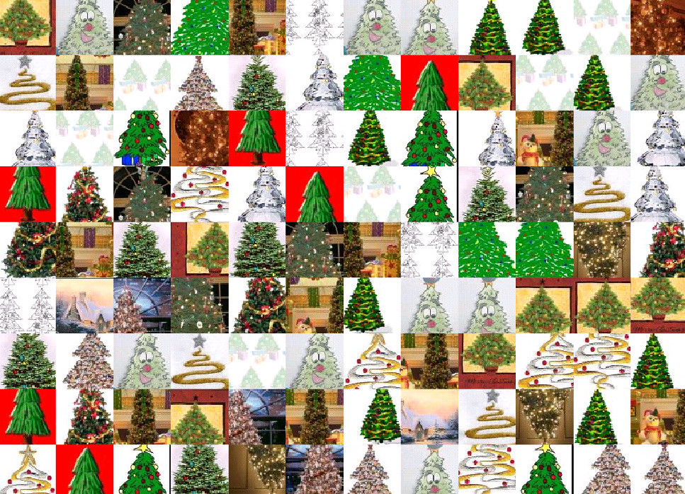 Christmas tree montage Montage of Christmas trees This mon… Flickr