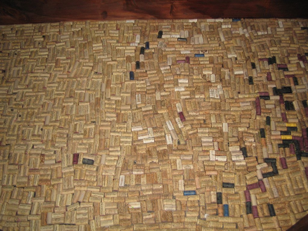 Wine Cork Floor The floor inside the wine vault was made o… Flickr