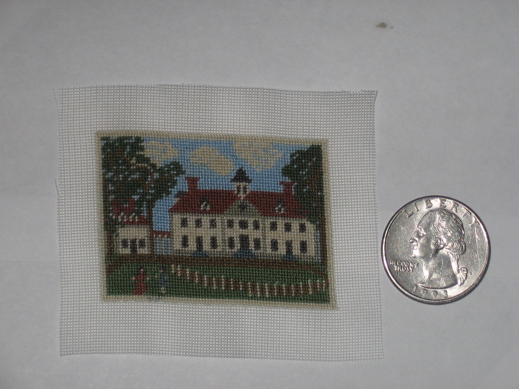 Miniature needlepoint "Washington's Home" I love this one… Flickr