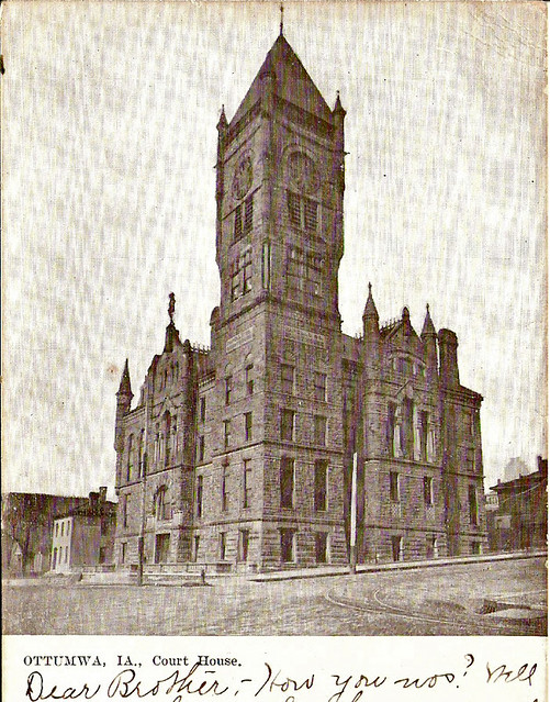 Wapello County Courthouse Ottumwa, Iowa. No visible date o… Flickr