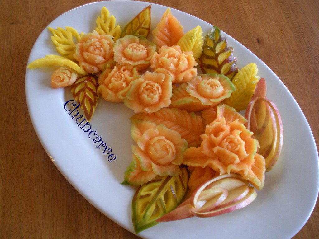 Melon Fruit Platter a photo on Flickriver