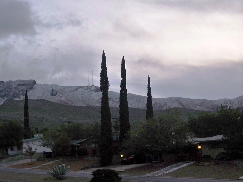 Snow on Ranger Peak, El Paso, Texas El Pasoans woke up to … Flickr