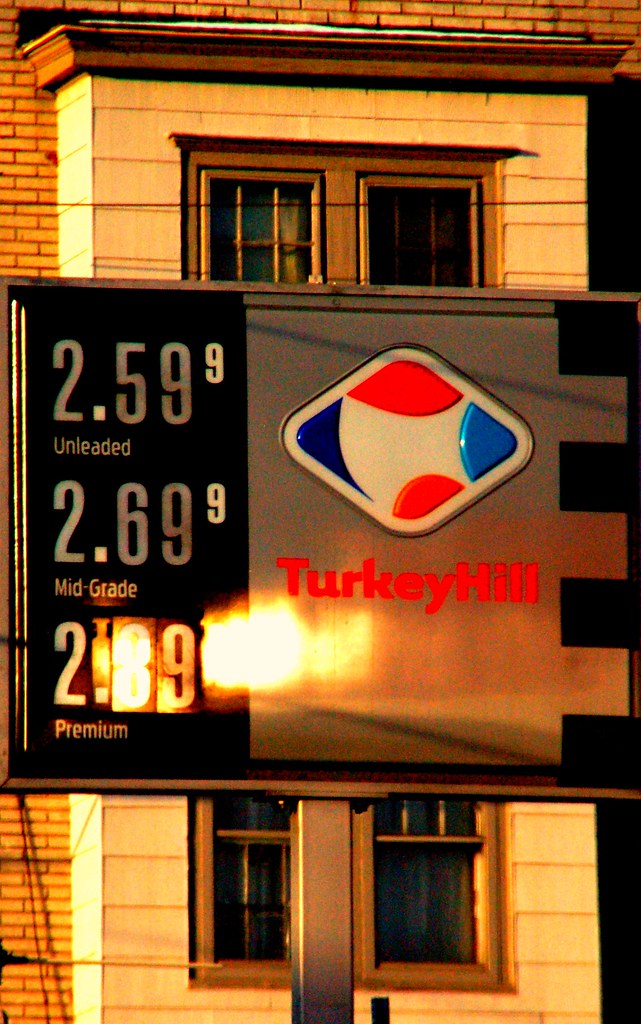 Turkey Hill petrol, 10c cheaper in NJ Frackville, PA Neil Fitzpatrick Flickr