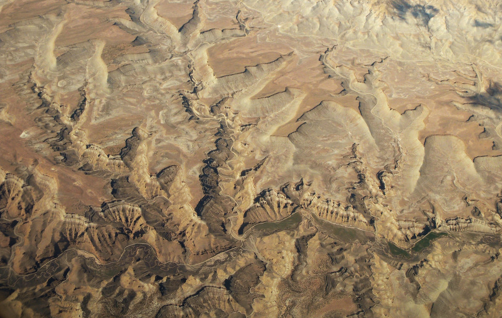 Aerial View canyons south of Myton, Utah fksr Flickr