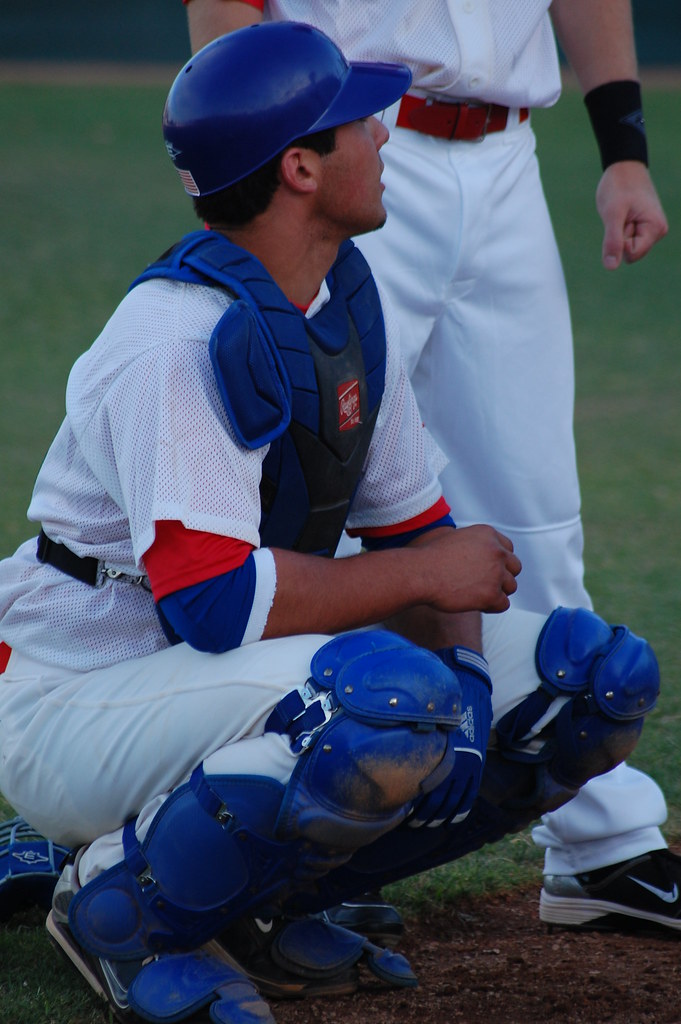 Catcher Alex DeLeon from the University of Kansas Minda Haas Kuhlmann Flickr