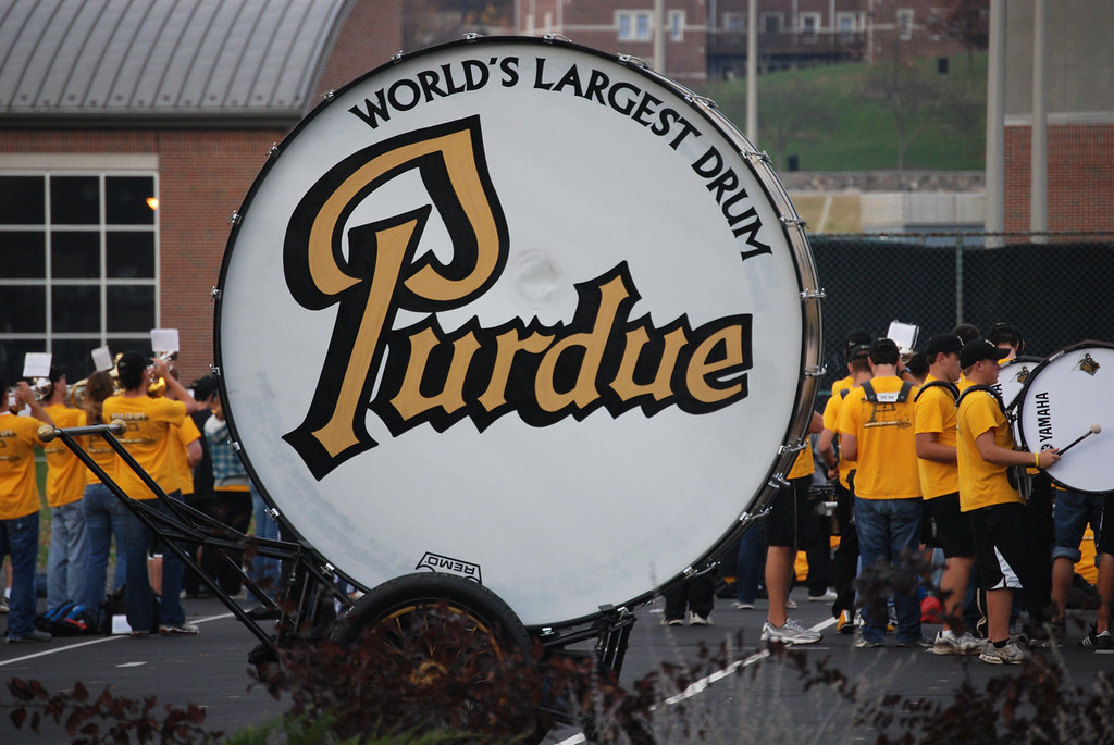 World's Largest Drum Purdue band practice Liz Buckley Flickr