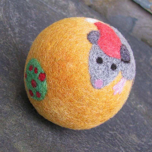 Mouse Felt Ball Needle and wett felted ball for tender ga… Flickr