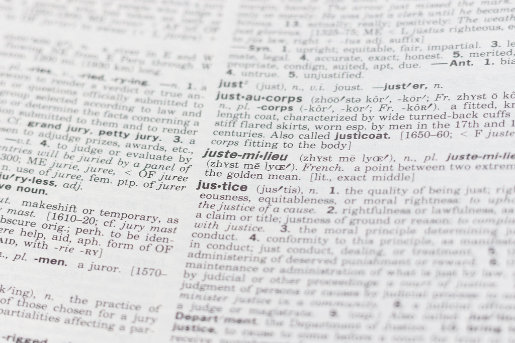 Justice Definition Dictionary When using this image please… Flickr