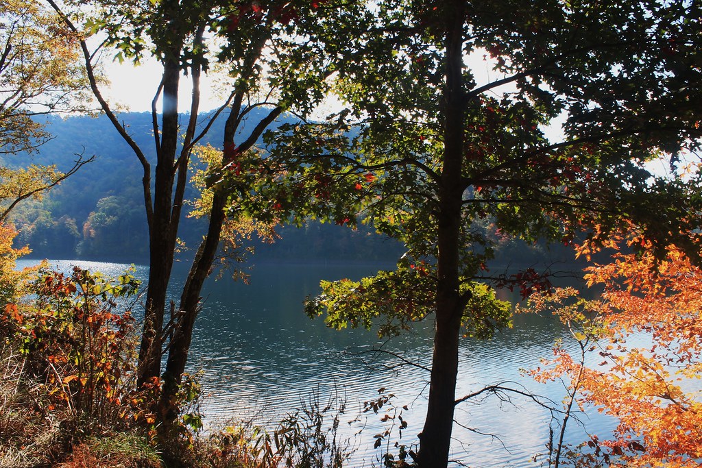 Autumn At The Lake More shots of Switzer Dam. =Melvin the Satyr