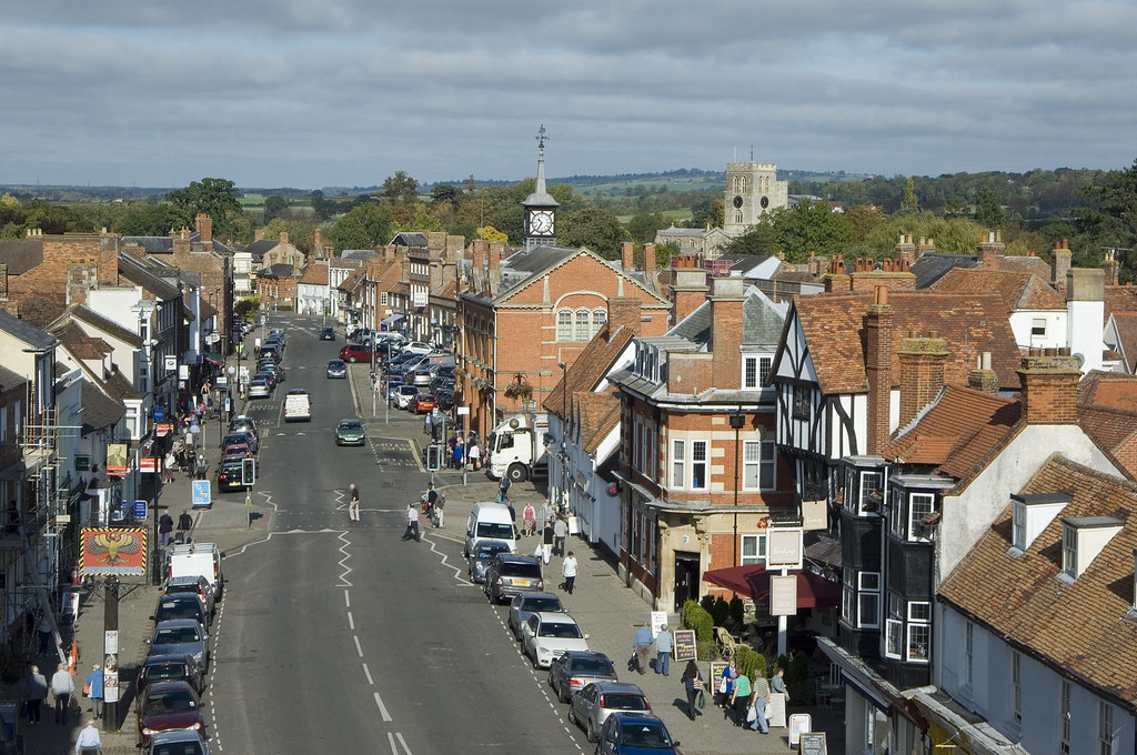 Thame Oxfordshire Aerial view in landscape format, of the … Flickr