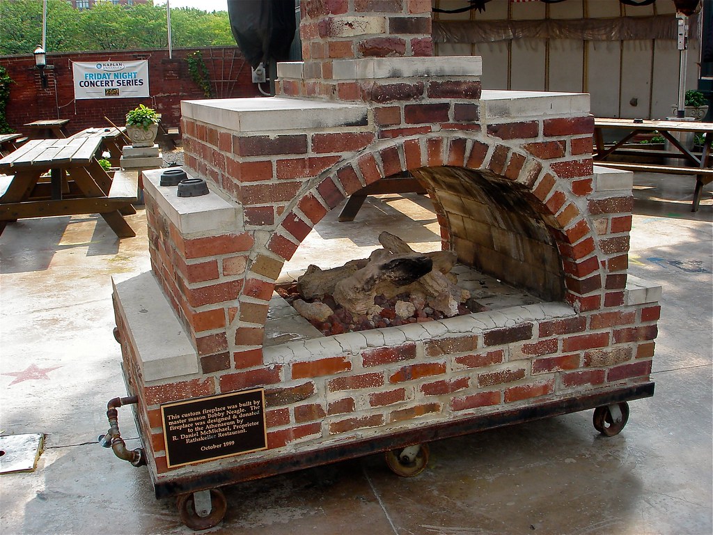 Fireplace on wheels?! Rathskeller Biergarten, Indianapolis… Flickr