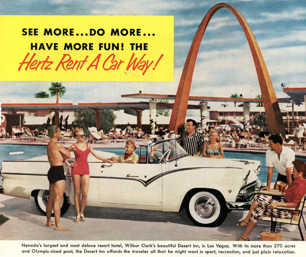 1955 Ford in a Hertz Ad August 1955 National Geographic Flickr