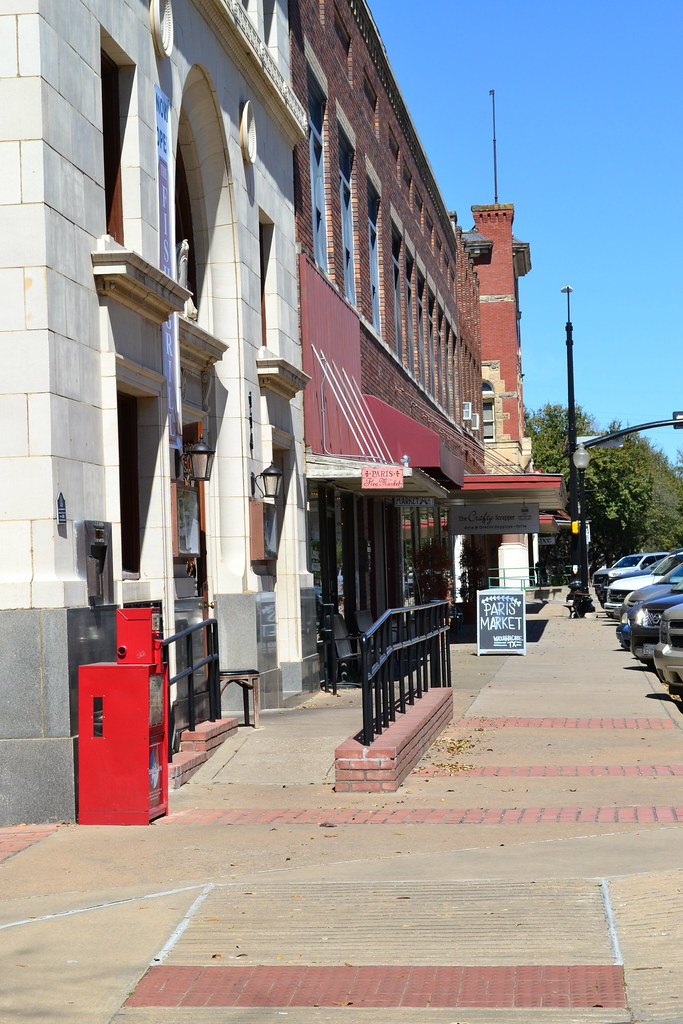 The sidewalks of Waxahachie, TX Rogers Street Todd Jacobson Flickr