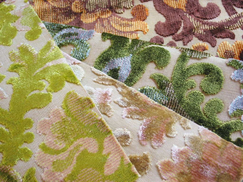 Vintage Cut Velvet Upholstery Fabrics Cut velvet fabrics..… Flickr