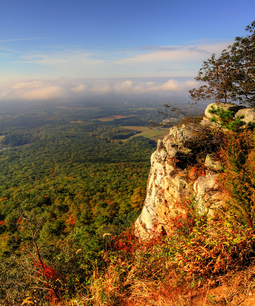 The land below A view from the top of Pilot Mountain State… Mike