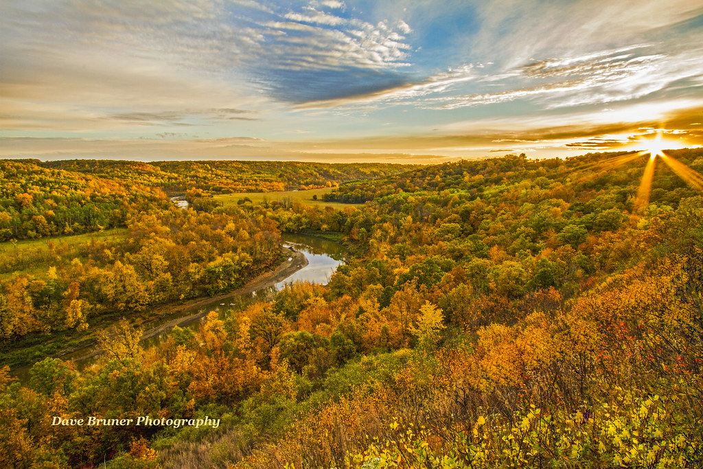 The PEMBINA , North Dakota in Fall Colors Sunset 1… Flickr