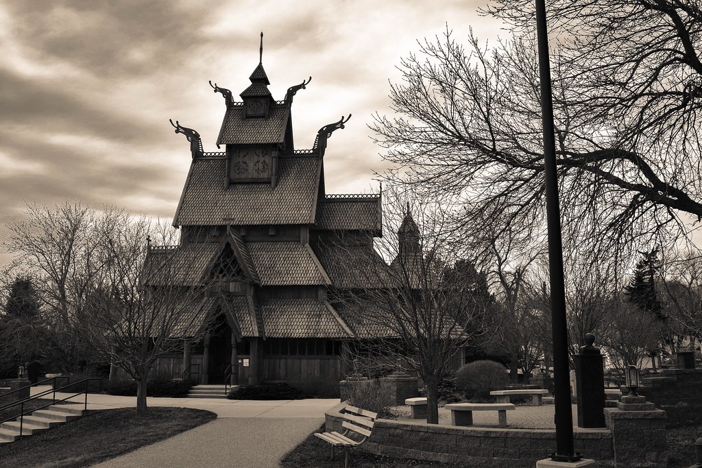 Stave Church, Minot, North Dakota. Joshua Thompson Flickr