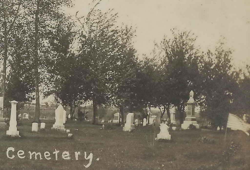 US IA Hartley IA RPPC Circa 1910 Hartley Cemetary Monument… Flickr
