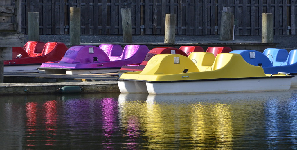 Paddle Boats Colorful paddle boats in Historic Smithville,… Flickr