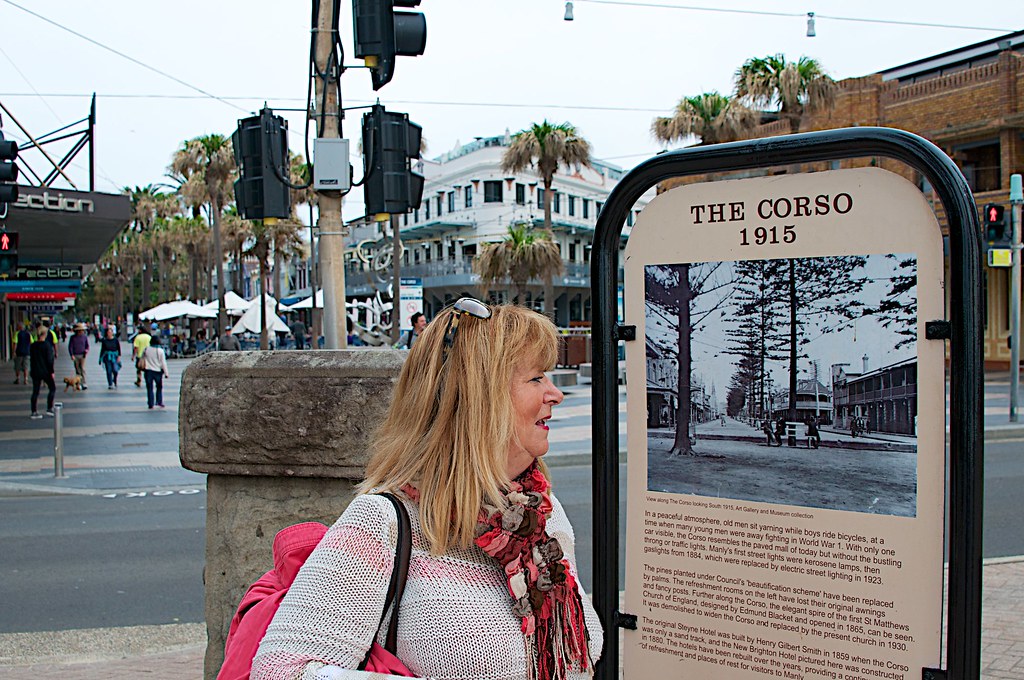 On the Corso, Manly. Sydney reading the history of Manly's… Flickr