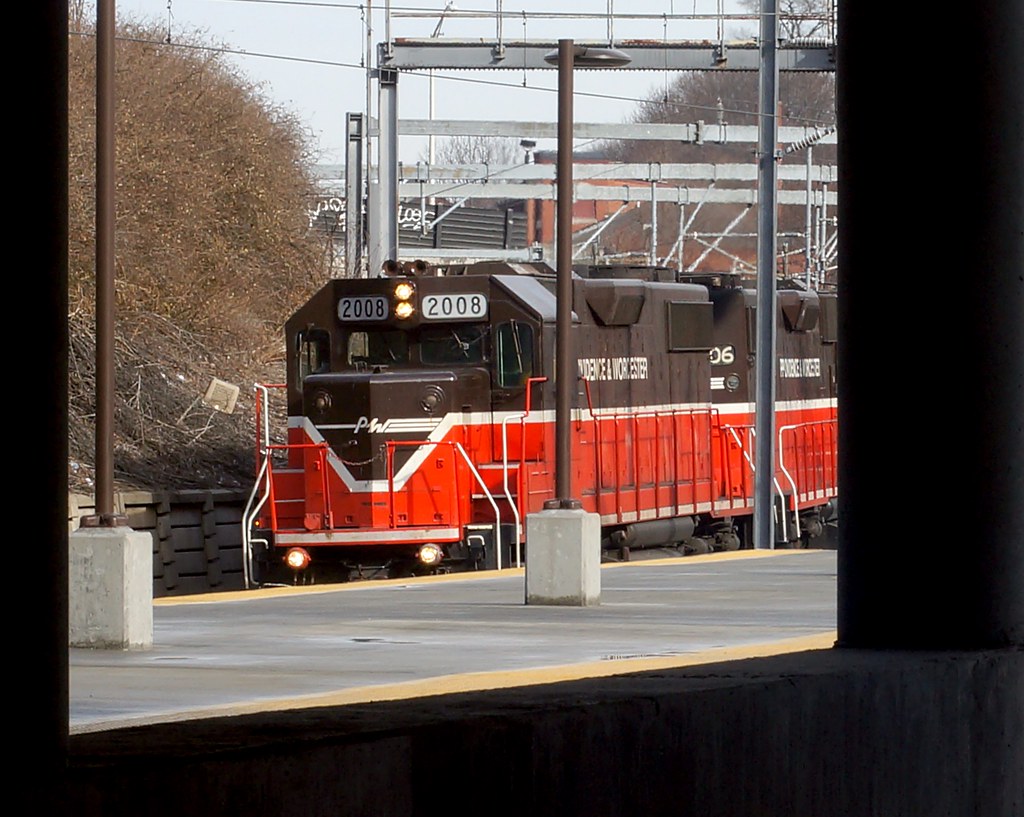 Providence & Worcester RR train at Providence Station Flickr