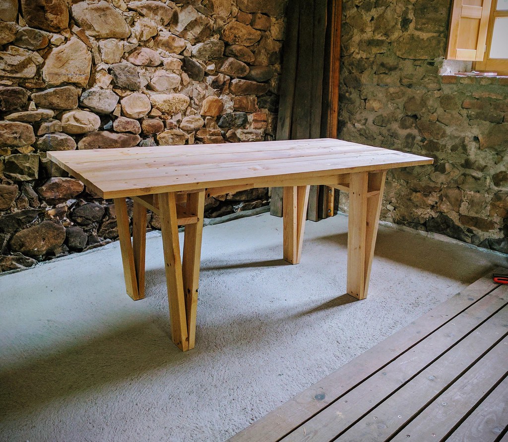 Hacked Enzo Mari table Using hand tools, standard section … Flickr