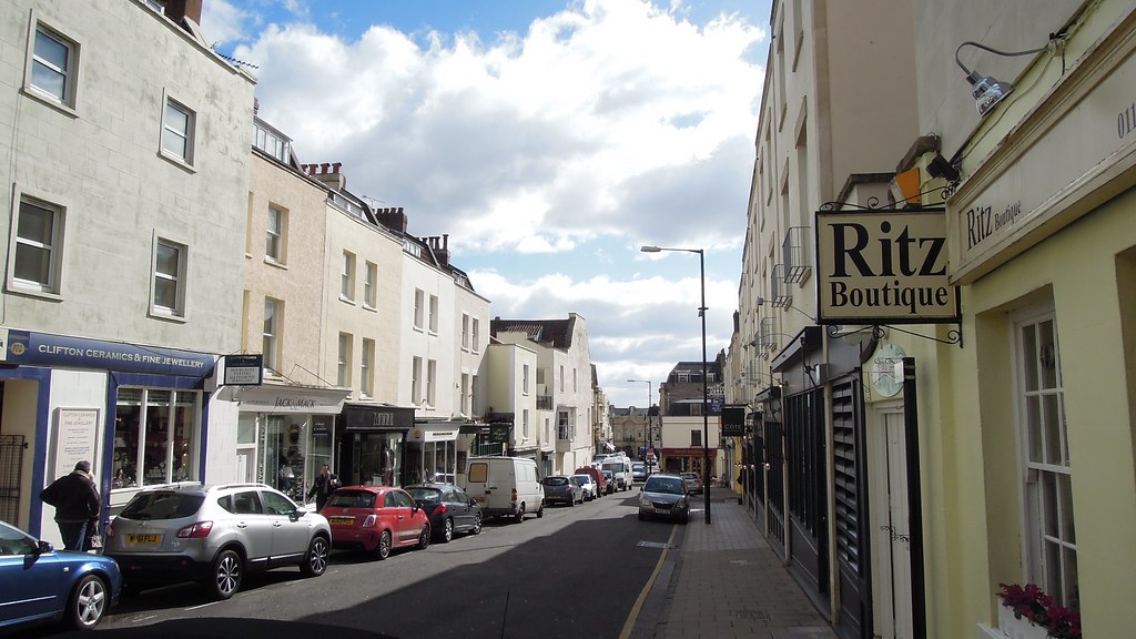 The Mall, Clifton, Bristol, England Clifton is both a
