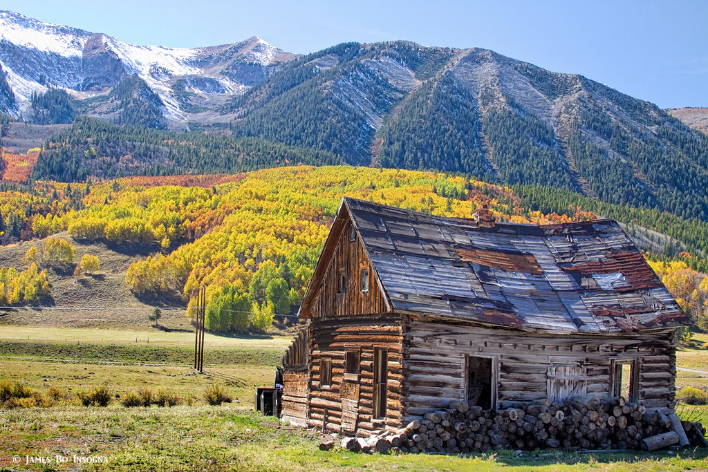 Rustic Rural Colorado Cabin Autumn Landscape A scenic autu… Flickr