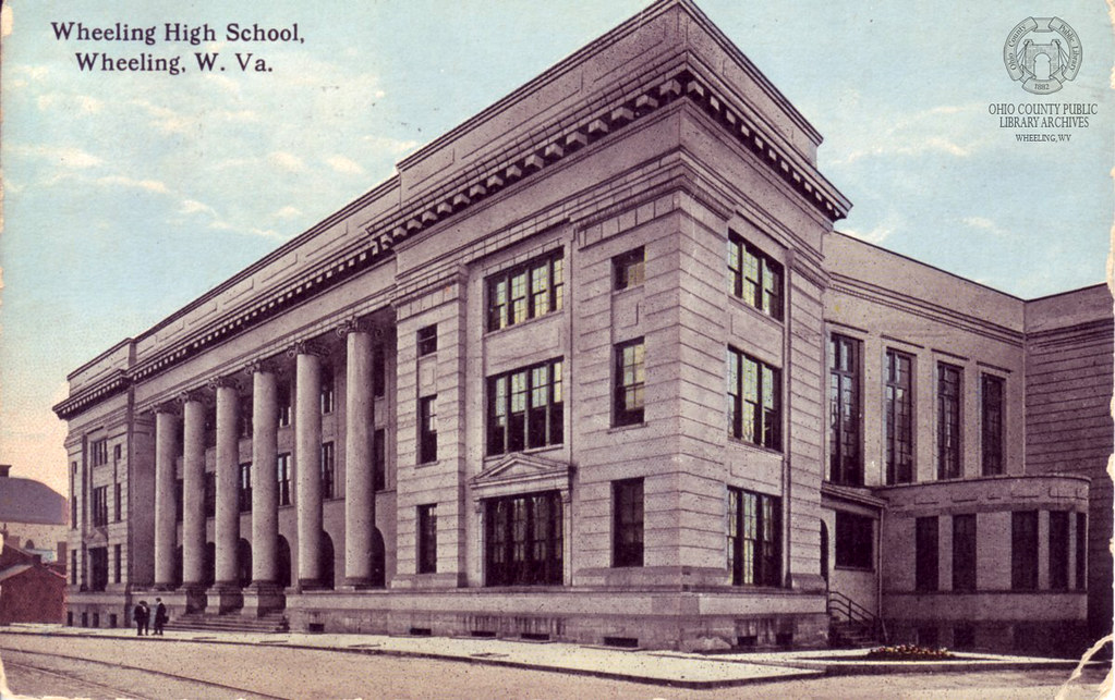 Postcard Wheeling High School Postcard [Published by the … Flickr