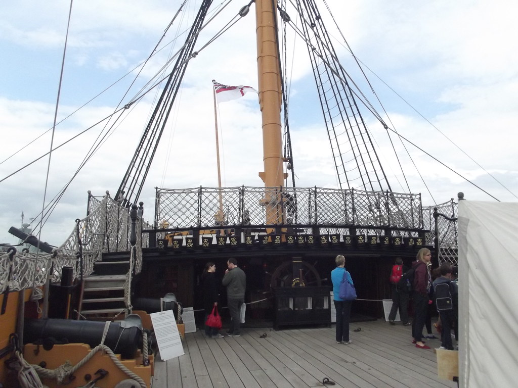 HMS Victory Portsmouth Historic Dockyard Quarter Deck Poop Deck