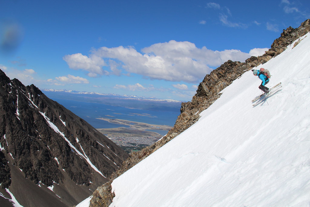Skiing in Tierra del Fuego, Ushuaia, Argentina Andes Cross