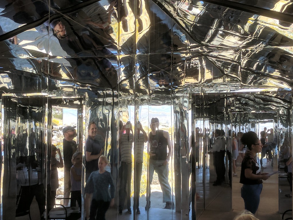 House of mirrors in the desert "Mirage" installation by Do… Flickr