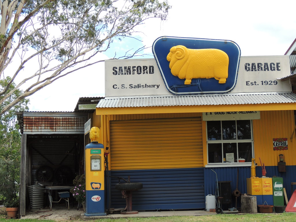 the garage Samford Historical museum in Samford Valley Christy