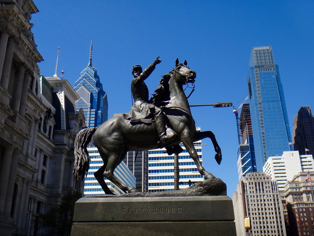 Statues outside City Hall Philadelphia, PA quiggyt4 Flickr
