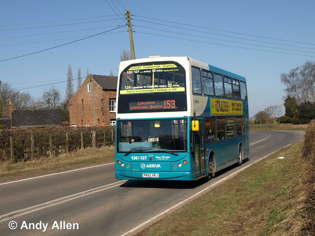 Arriva Midlands 4734 PN52XRJ Following the service changes… Flickr