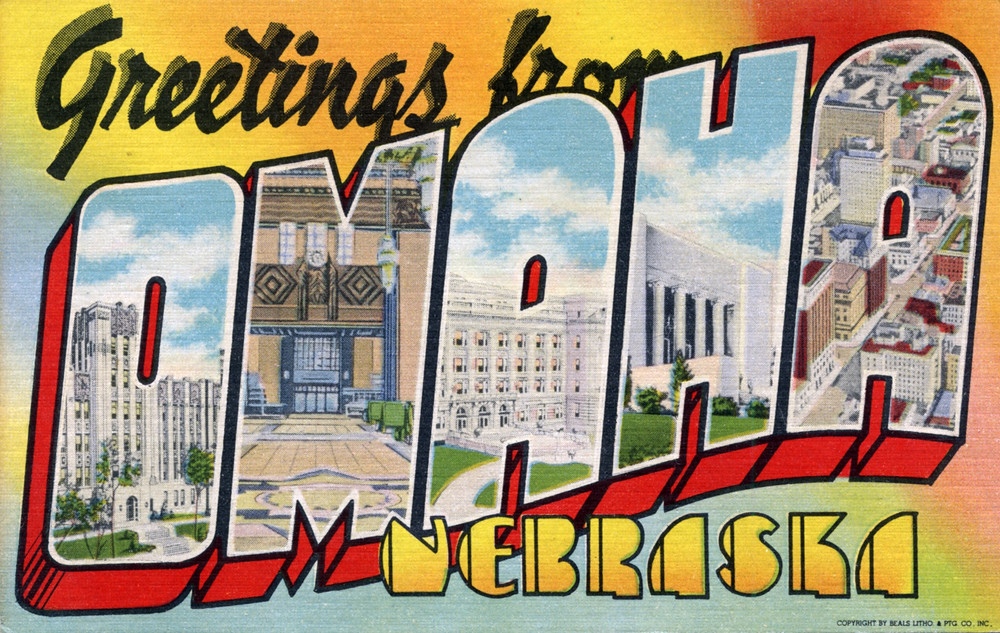 Greetings from Omaha, Nebraska Large Letter Postcard Flickr