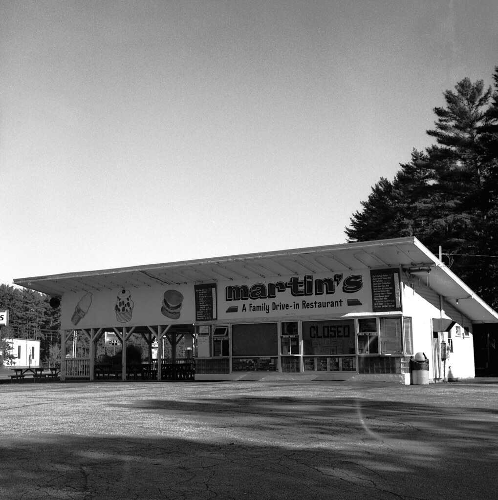 Martins Drive In Yashica 124 Rochester NH Delta 100 Nick Flickr
