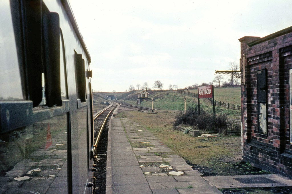 Ashby Magna A quick snap of the station as a DMU (Cravens?… Flickr