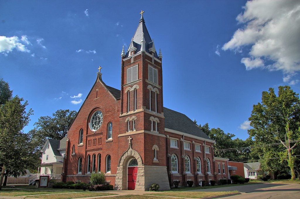 St. John's Catholic Church Fairbury Illinois HDR Flickr