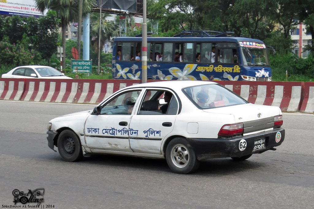Bangladesh Police (DMP) Toyota Corolla E100. Airport Rd 20… Flickr